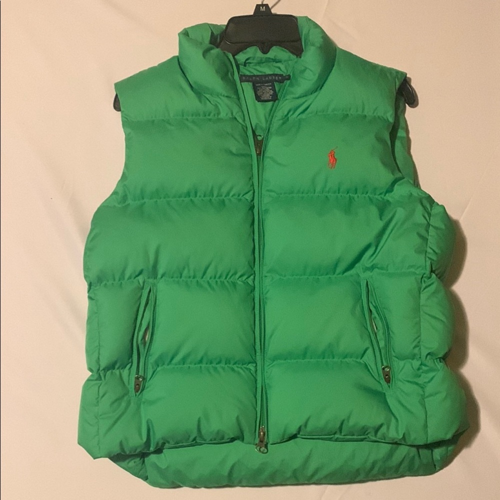 Ralph Lauren Blue Label Green Puffer Jacket